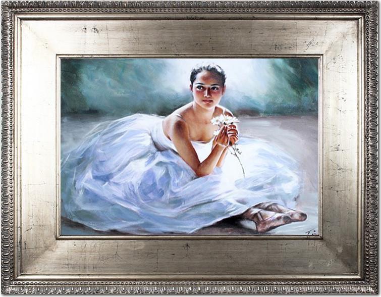 Art-Pol Obraz Baletnica 92x122cm obraz malowany na płótnie