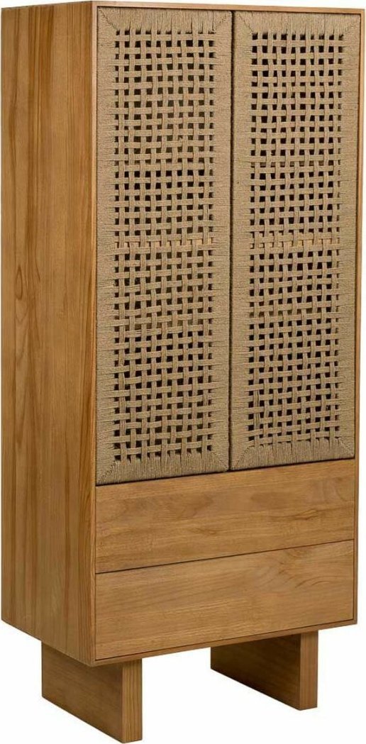 Alexandra House Living Szafa Alexandra House Living Brązowy Sznurek Drewno świerkowe Drewno paulowni 45 x 170 x 80 cm 45 x 170 x 75 cm