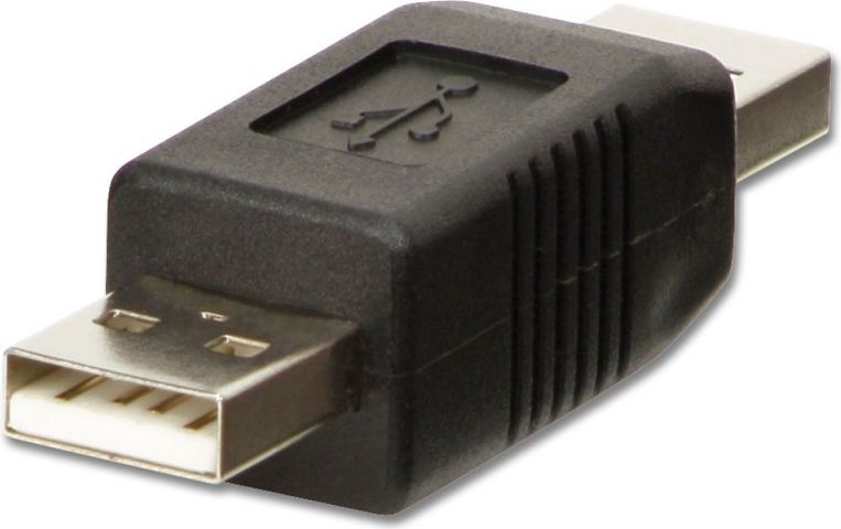 Adapter USB Lindy USB - USB Czarny (71229)