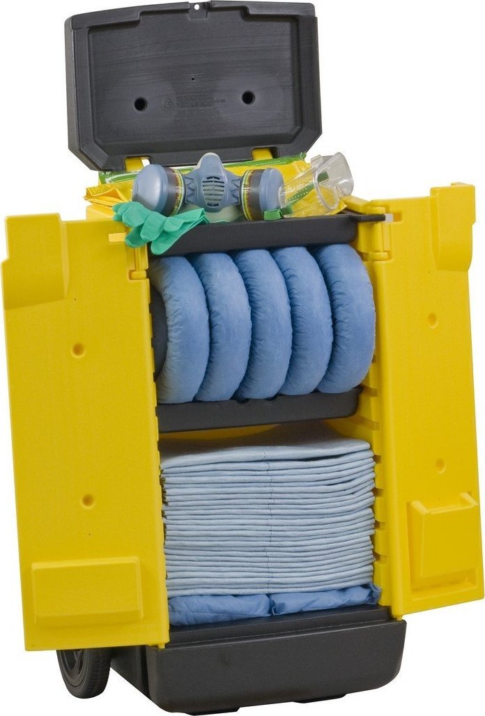 Topserw Zestaw mobilny, wózek Kaddie - sorbenty tylko do oleju (absorpcja 56 l)