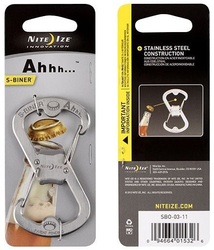 Nite Ize Otwieracz podwójny do butelek Ahhh... stal nierdzewna
