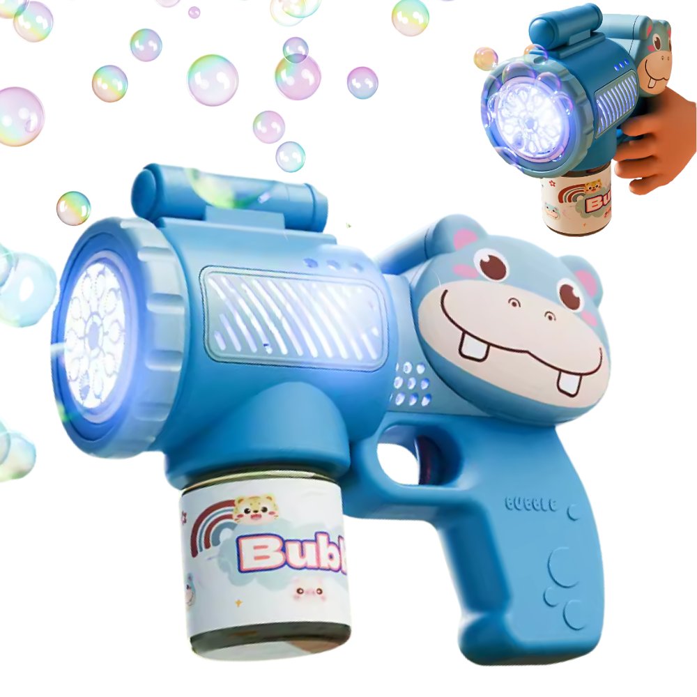 Pistolet do tworzenia baniek mydlanych na baterie różne kolory