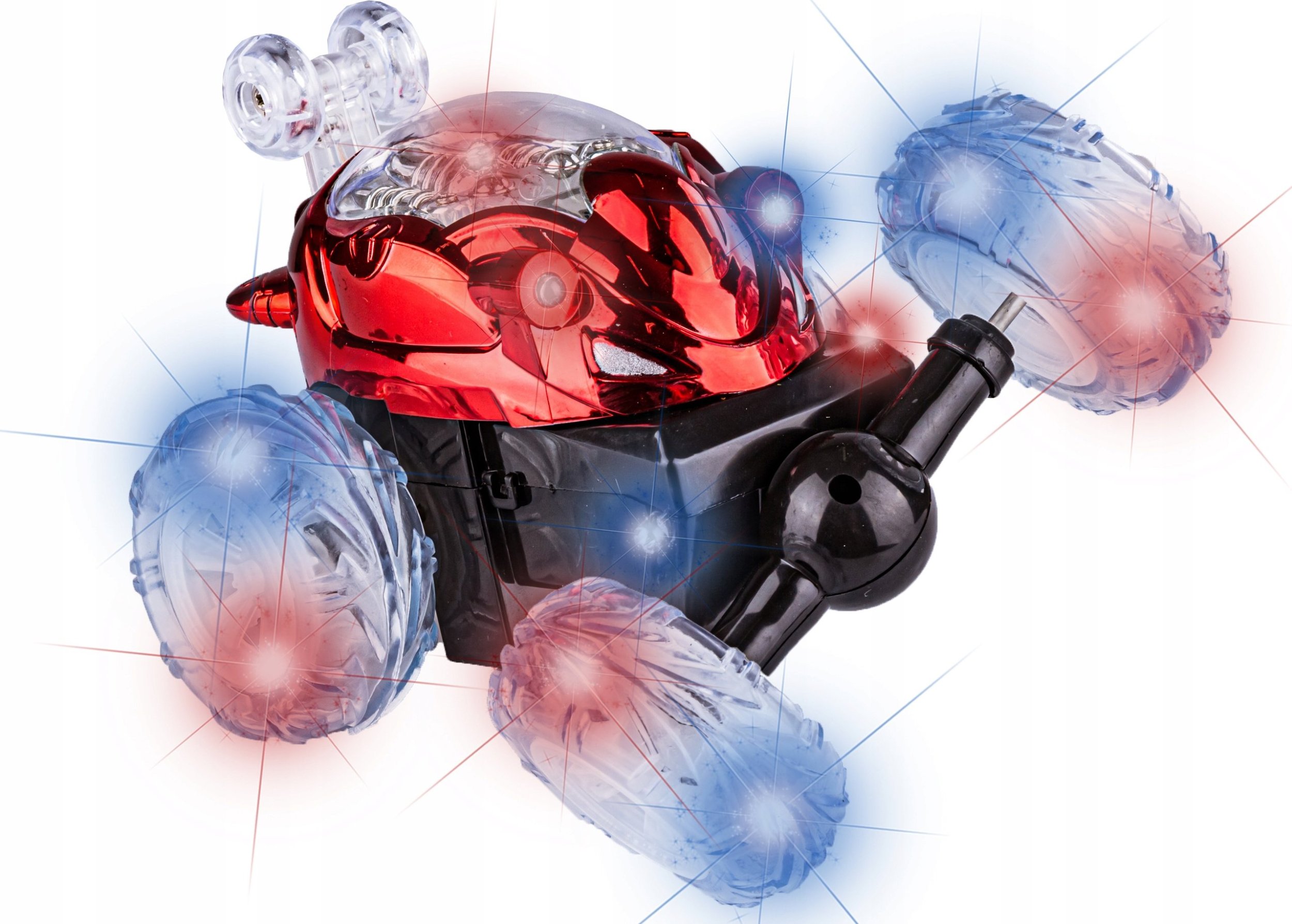 Duży Twister Szalone Autko Dasher CZERWONY