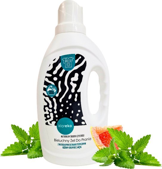 Klareko , Bieluchny Żel Do Prania, Różowy Grejpfrut Mięta, 1000ml