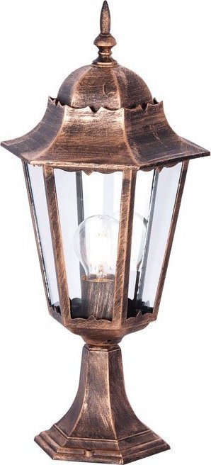 Lumes Czarno-złota niska lampa do ogrodu retro - S352-Tirma