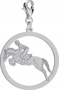 Radziszewska Jewellery Srebrny Charms Jeździectwo DEDYKACJA