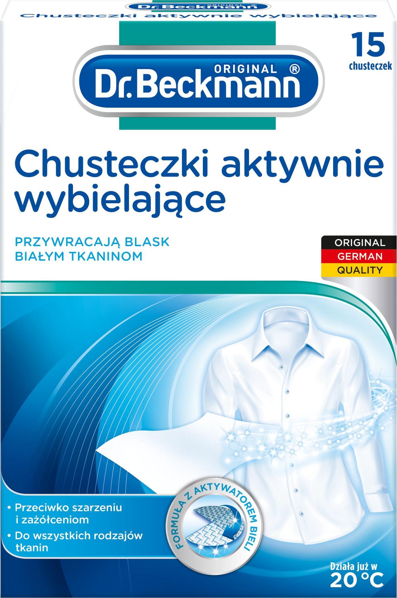 Dr. Beckmann DR. BECKMANN Chusteczki aktywnie wybielajace 15 szt.