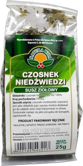 Natura Wita Natura Wita Czosnek Niedźwiedzi 25g