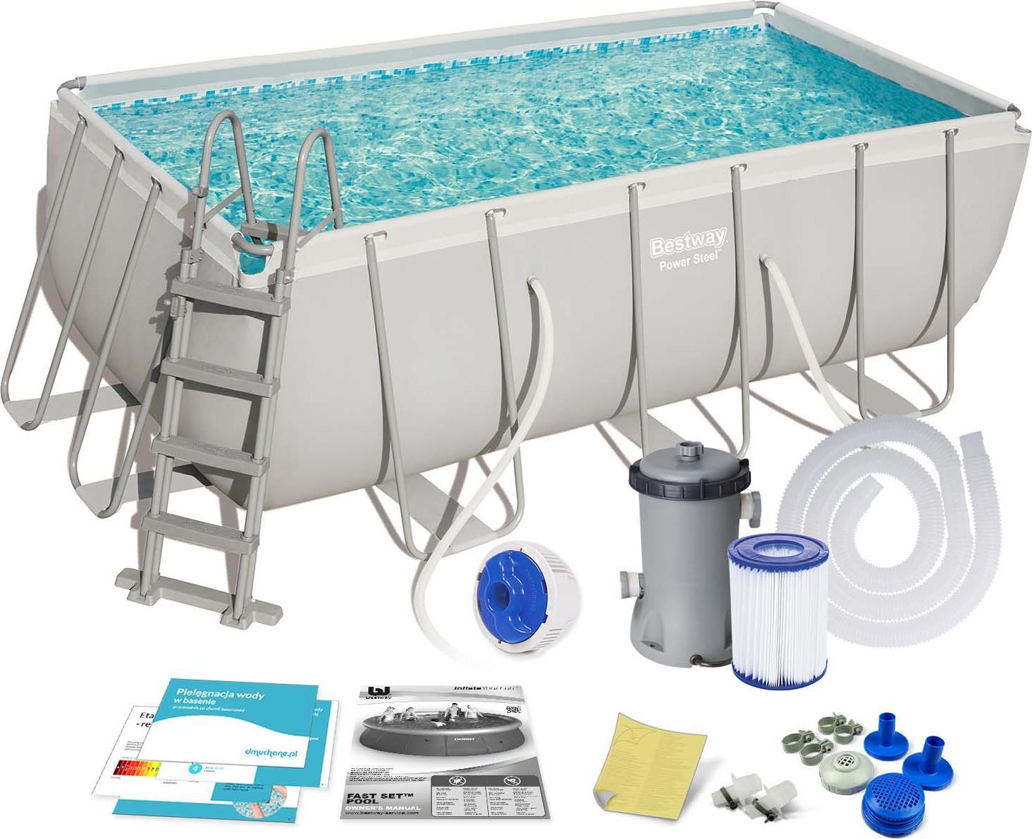 Bestway Basen stelażowy Power Steel 412x201cm 11w1 (56456)