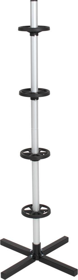 Tectake Stojak na opony, stojak na koła z aluminium - do rozmiaru opon 295