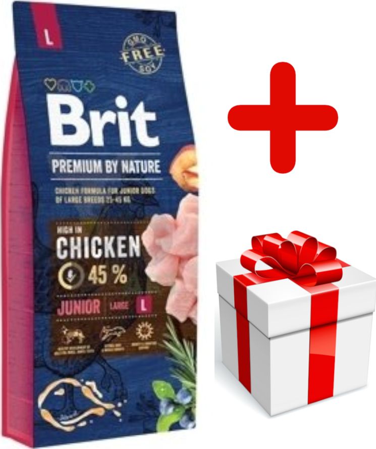 Brit BRIT Premium By Nature Junior L 15kg + niespodzianka dla psa GRATIS!
