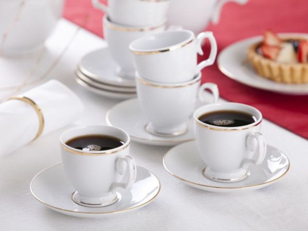 MariaPaula Lumarko Mariapaula Klasyka Złota Linia Zestaw Do Espresso 100ml/12cm 6/12 (L02) (0101004552 Alt) - 5901720664389