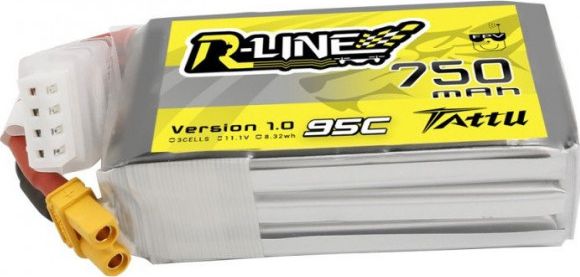 Tattu Akumulator Tattu R-Line 750mAh 11.1V 95C 3S1P XT30U-F