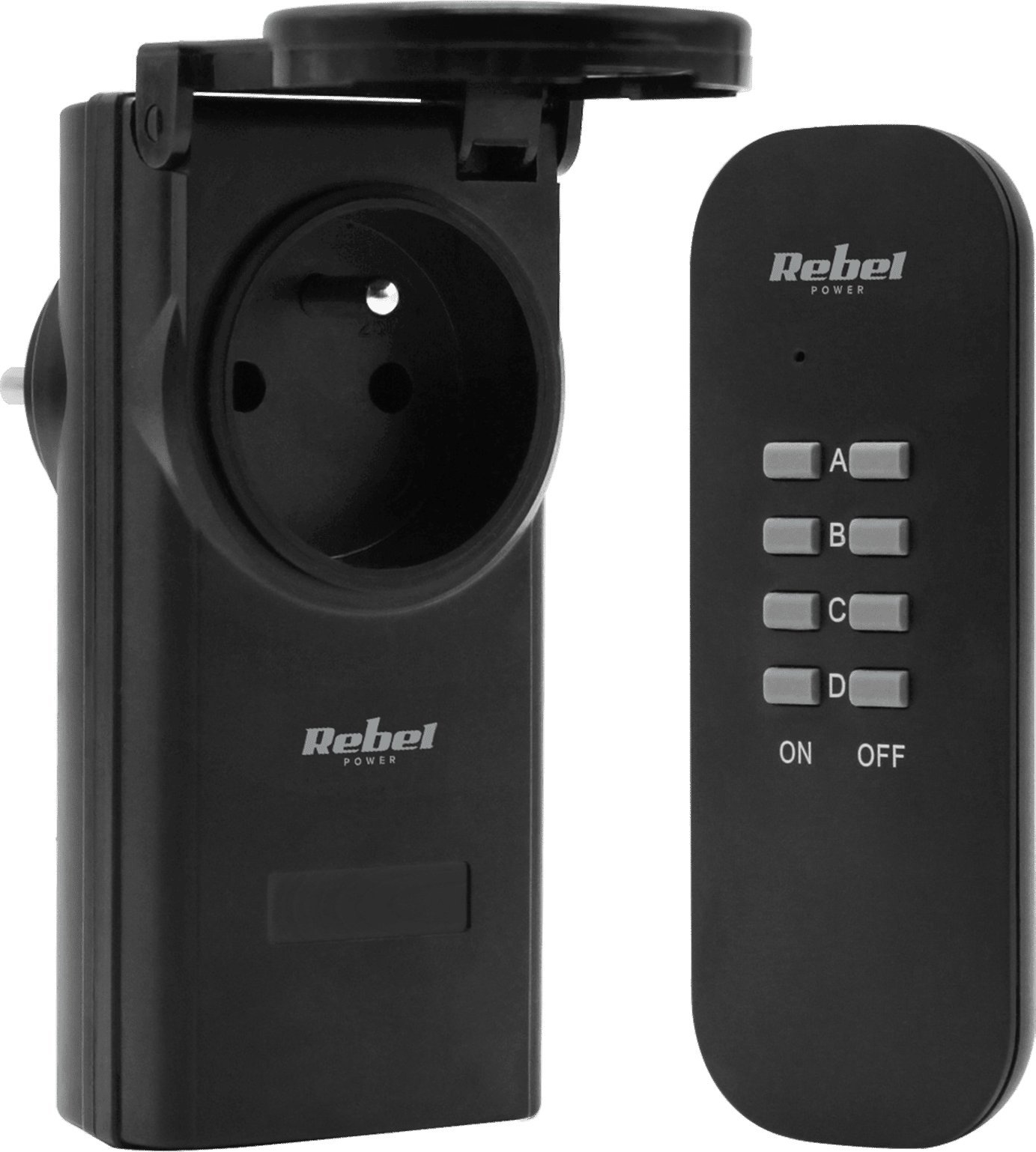 Rebel Gniazdo sieciowe sterowane pilotem Rebel zdalnie sterowane zewnętrzne