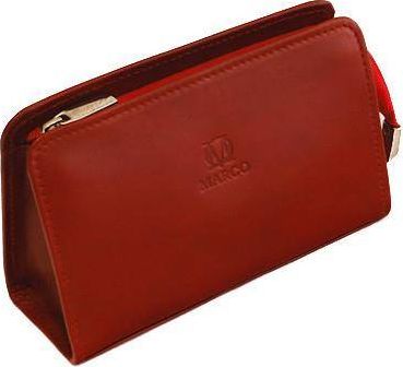 Kemer Czerwona kosmetyczka skóra włoska