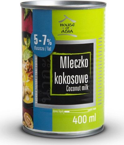 House of Asia Mleczko kokosowe w puszce 400ml - House of Asia uniwersalny