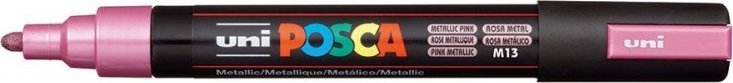 Uni MARKER PLAKATOWY UNI POSCA PC-5M METALICZNY RÓŻOWY