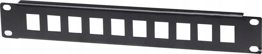 Intellinet Network Solutions INTELLINET 10 Port Patchpanel unbestueckt 1 HE schwarz