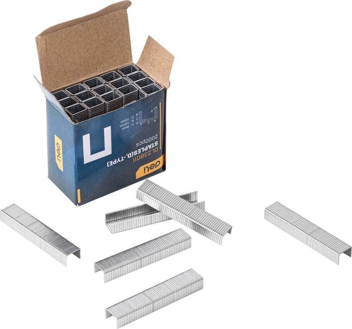 Deli Zszywki typ D Deli Tools EDL238011, 2000 sztuk