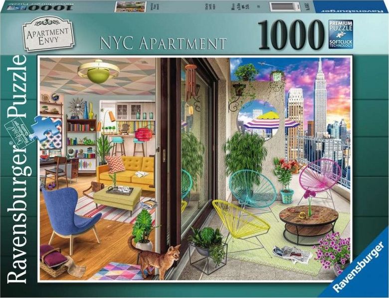 Ravensburger Puzzle 2D 1000 elementów Apartment w Nowym Jorku