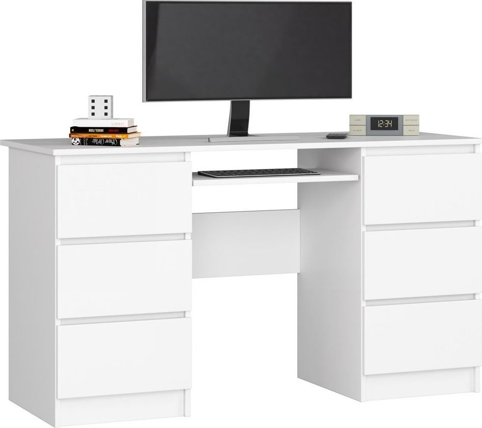 Elior Białe biurko młodzieżowe - Abetti 2X