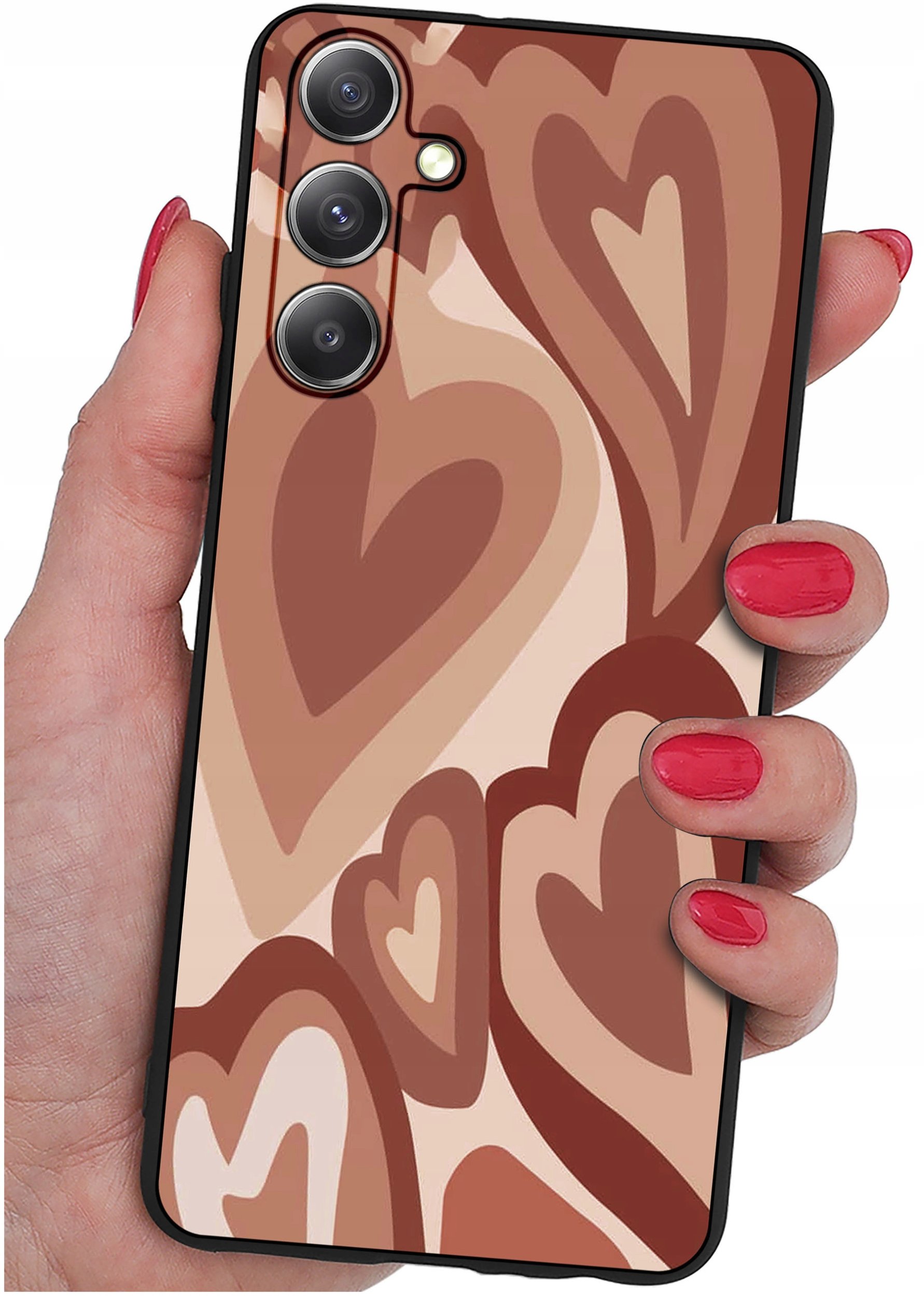 ETUI do Samsung S25+ Plus | WZORY | SILIKONOWE MATT CASE + SZKŁO 9H