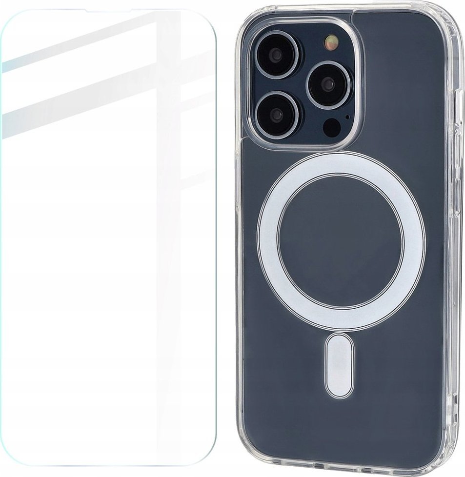 Bizon Etui + szkło do iPhone 14 Pro, Bizon, MagSafe