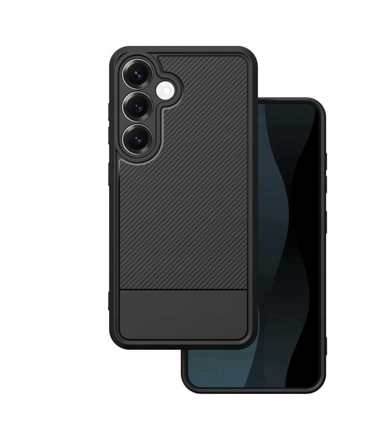 Nakładka Carbon Simple case do Samsung Galaxy S24 / S25 czarny
