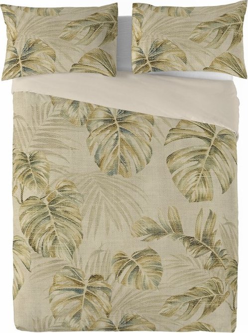 Multitex Pościel 220 x 200 3cz druk. Lniana LINEN MATEX 01