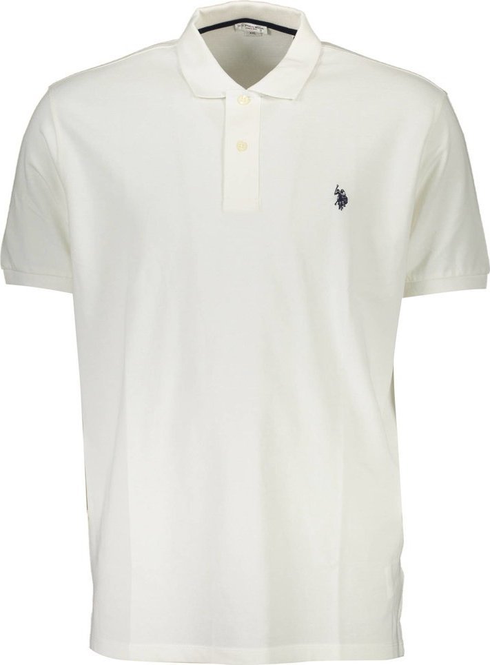 U.S. Polo KOSZULKA POLO US Z KRÓTKIM RĘKAWEM MĘSKA BIAŁA 2XL