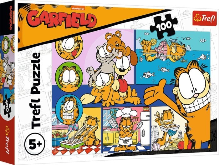 Trefl Puzzle Leniwy Garfield 100 elementów (16521)