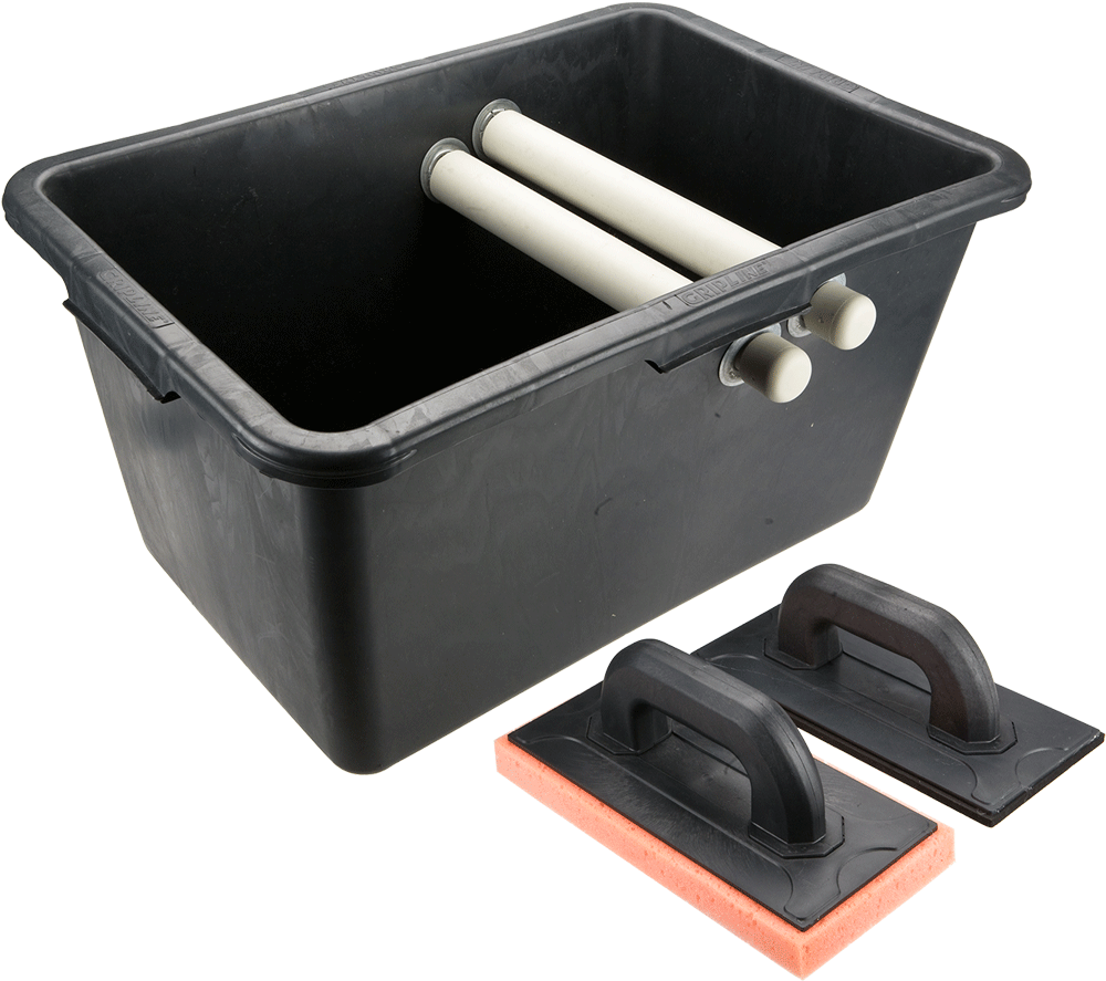 Topex Komplet glazurniczy pojemnik 40l + paca z gumą + paca z gąbką miękką (13A339)