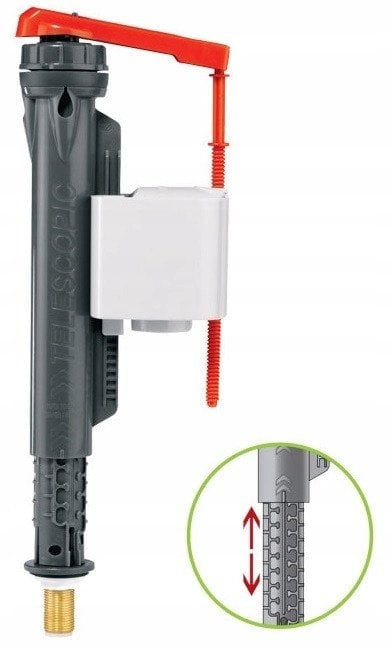 Wirquin zawór napełniający 3/8" dolnego zasilania Jollyfill Telescopic, mosiądz (worek) 16110011