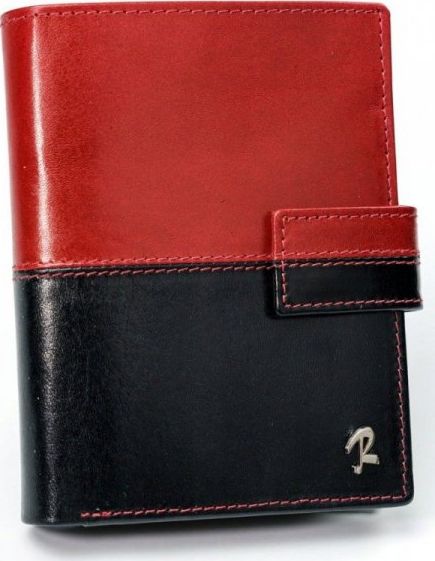 Rovicky Pionowy, codzienny portfel skórzany w wersji dwukolorowej, RFID Stop Rovicky