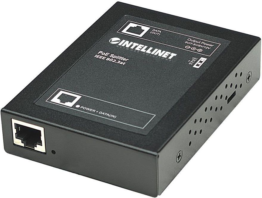 Intellinet Network Solutions Splitter PoE+ IEEE 802.3at/af 5/7,5/9/12 V (560443)