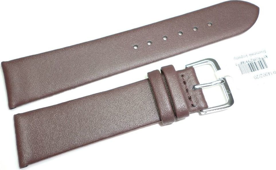 JVD Skórzany pasek do zegarka 20 mm JVD R14902-20 uniwersalny