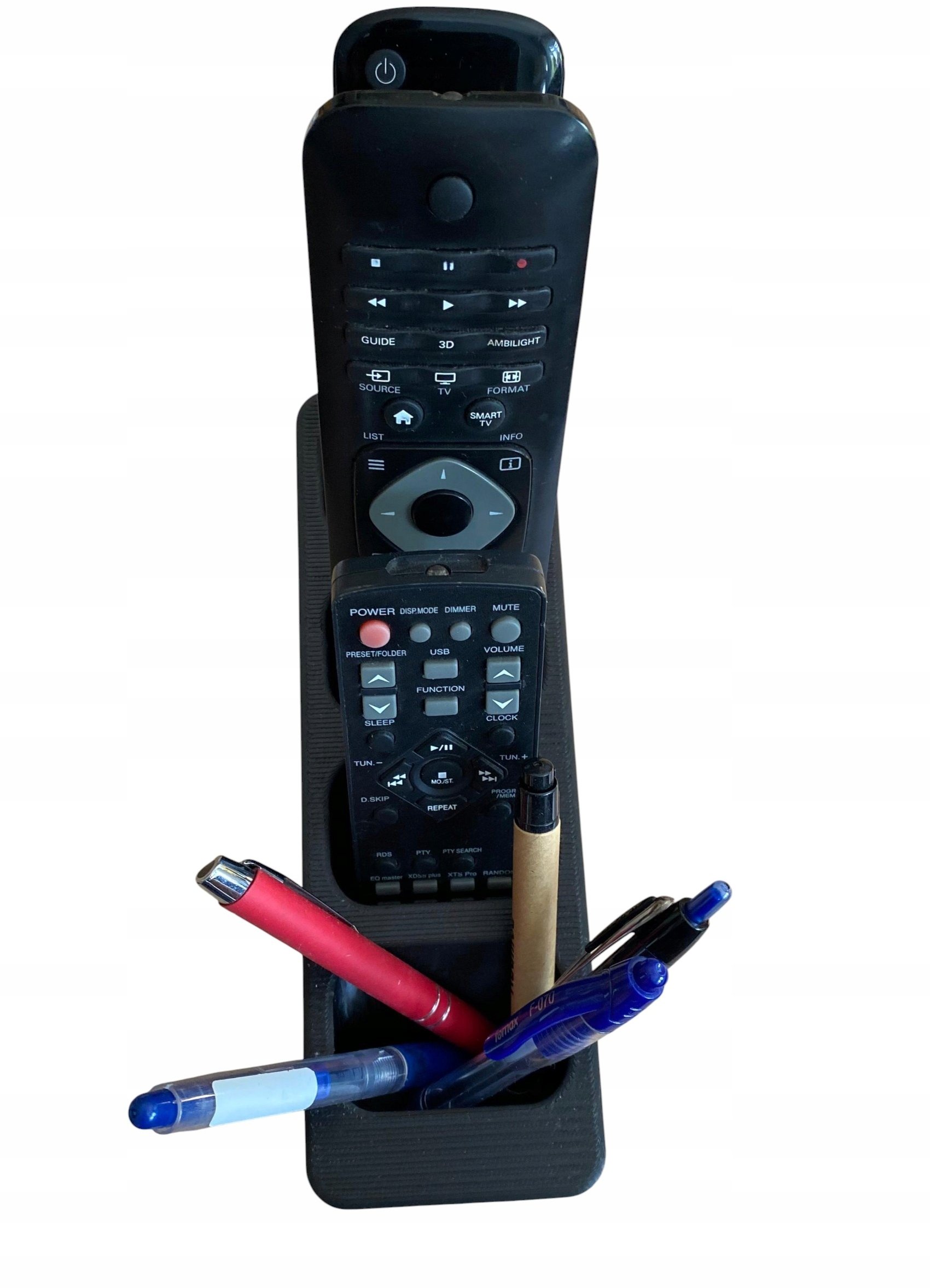 Organizer na piloty stojak 3D na piloty do TV, dekodera i innych urządzeń