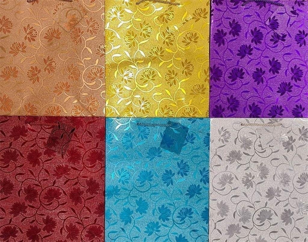 Panorama Torebka ozdobna brokat złocona PL-6 średnia mix