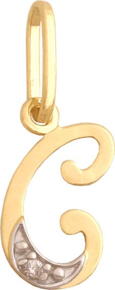 Lovrin ZŁOTA PRZYWIESZKA 585 LITERKA C Z CYRKONIAMI