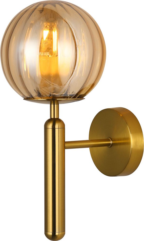 Kinkiet Italux Kinkiet do korytarza nowoczesny Italux Ravena WL-2324-1 BRO+AMB