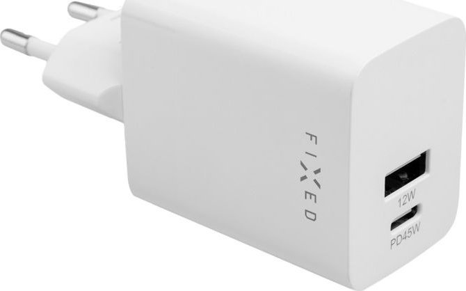 Ładowarka Fixed Fixed Mini USB-C/USB Travel Charger 45W | FIXC45M-CU-WH