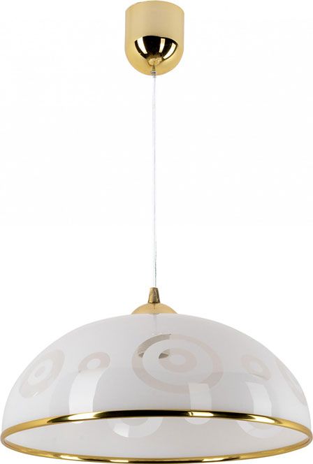 Lampa wisząca Lumes Biało-złota lampa wisząca do kuchni - EXX89-Insa