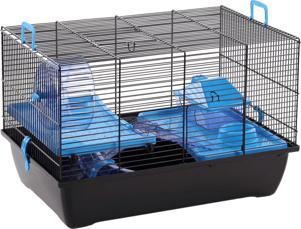 Flamingo FLAMINGO Klatka dla chomika Jaro 2, 50,5x33x32,5 cm, czarno-niebieska