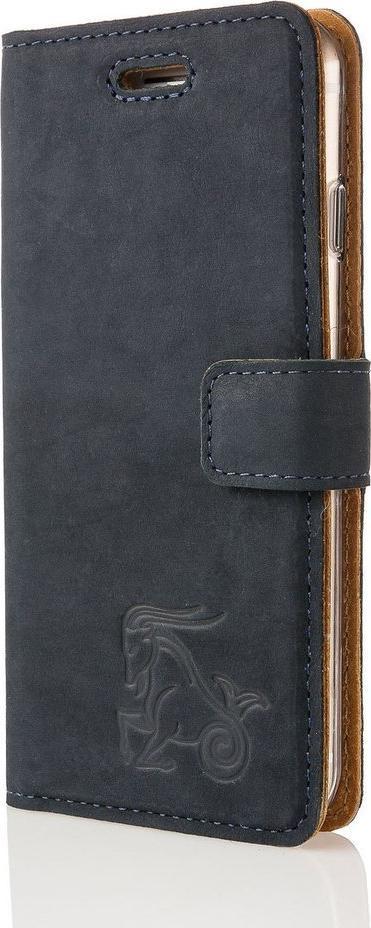 Surazo Wallet case - Nubuk Granatowy - Koziorożec OnePlus 7