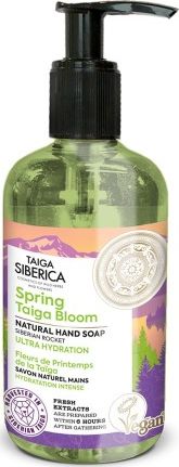 Eurobio Lab Mydło do rąk intensywnie nawilżający Kwiaty Tajgi 300 ml