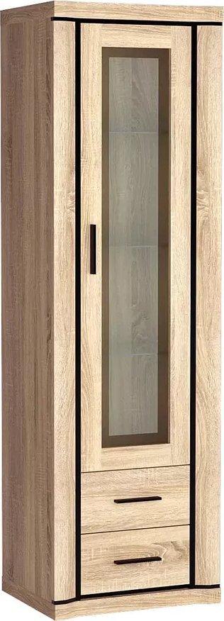 Elior Witryna jednodrzwiowa dąb sonoma - Verna 18X