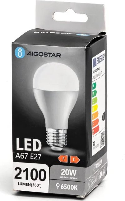 Aigostar Żarówka LED A67 E27 20W 6500k LED A67 E27 20W 6500k