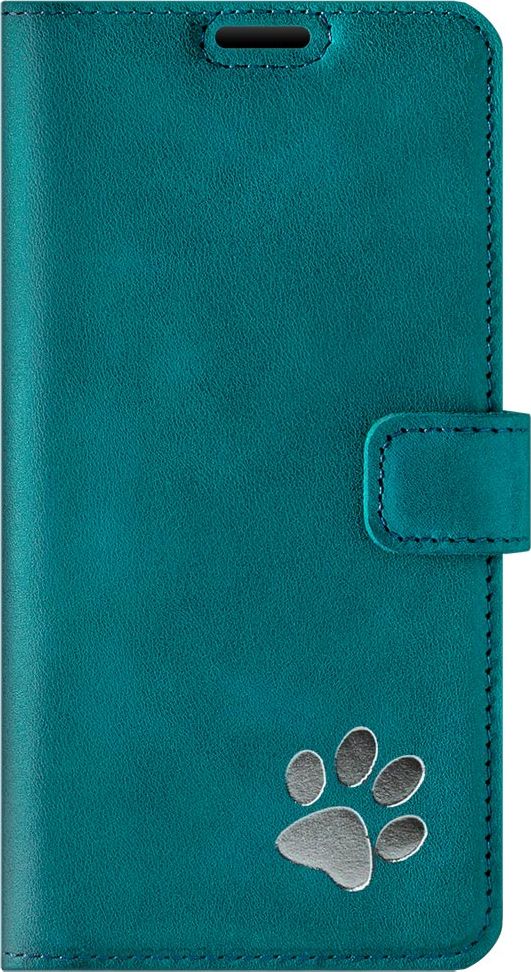 Surazo Wallet case - Nubuk Turkus - Srebrna Łapa Honor 10