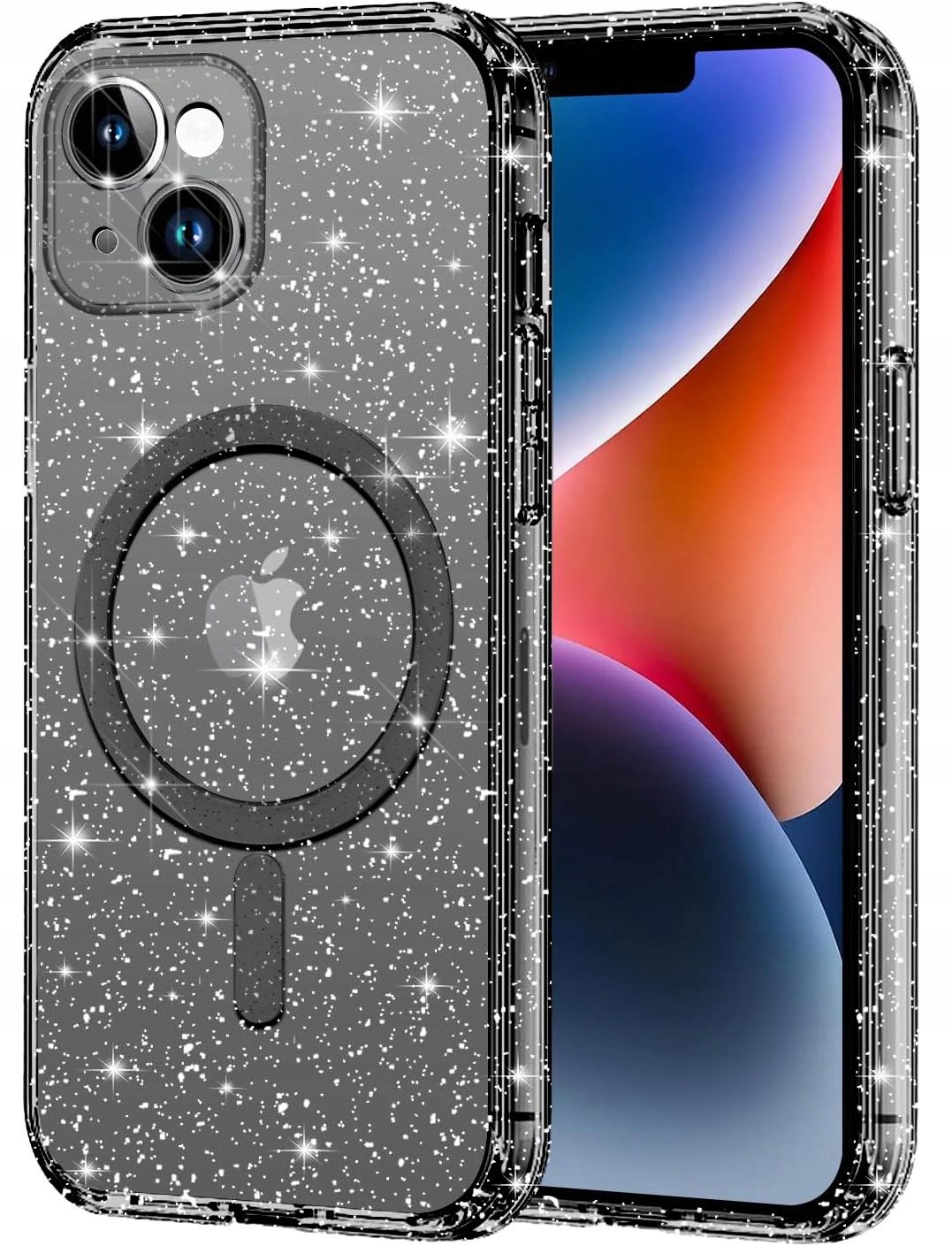 Etui do Apple iPhone 13 | 14 BROKATOWE do MagSafe CLEAR CASE Szkło na ekran