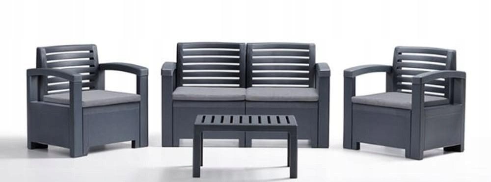Garden furniture set Set Nevada 2 grey 8003723490471